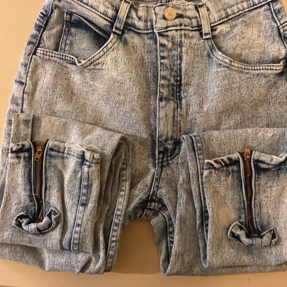 Vintage Jordache bow and zipper pants